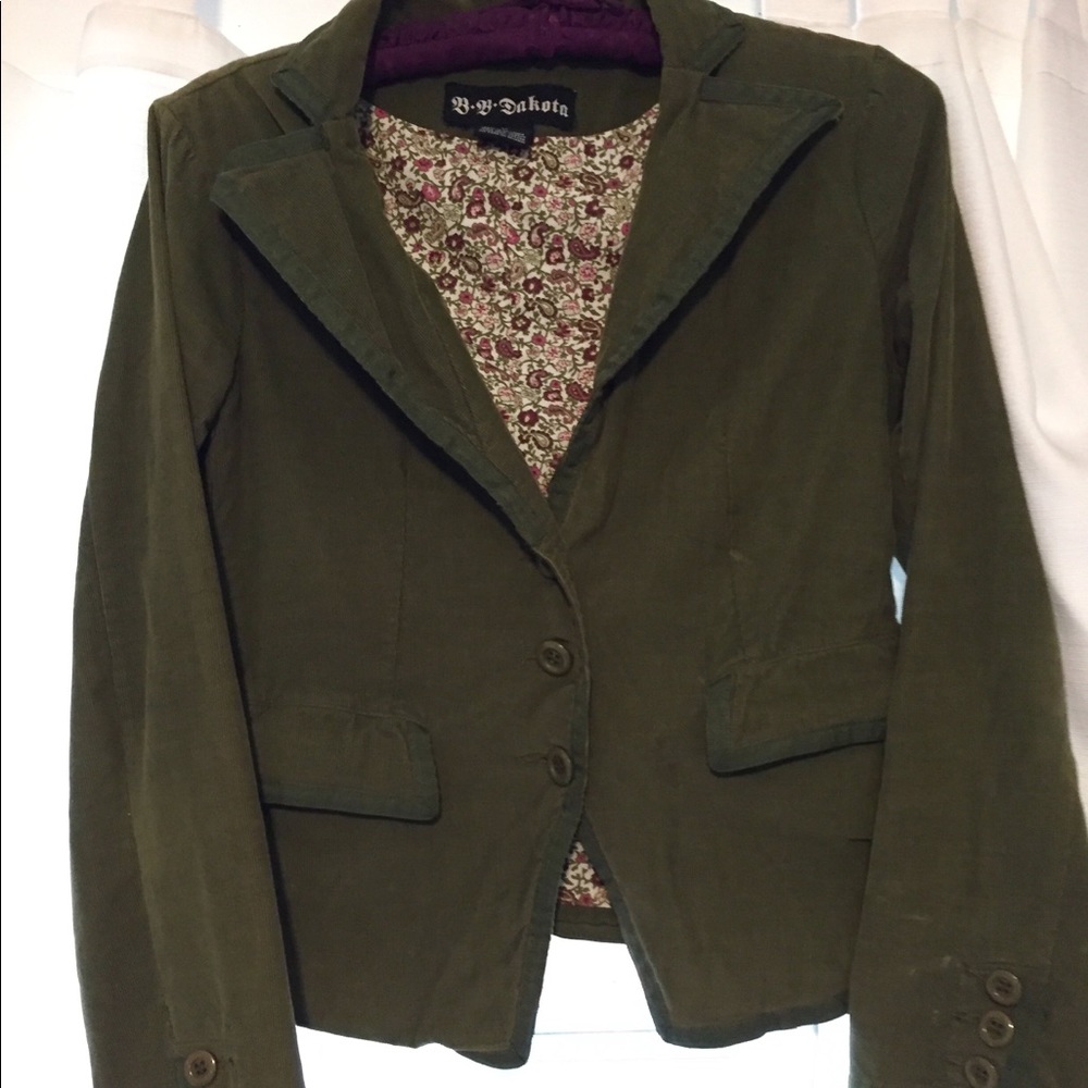 Green corduroy jacket